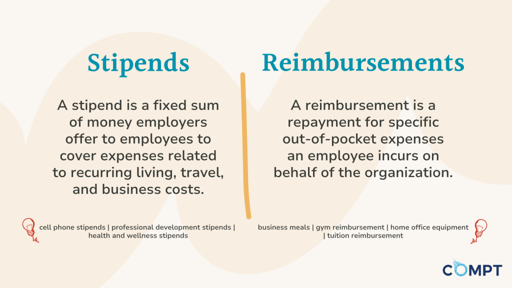 definition of stipends vs. reimbursement