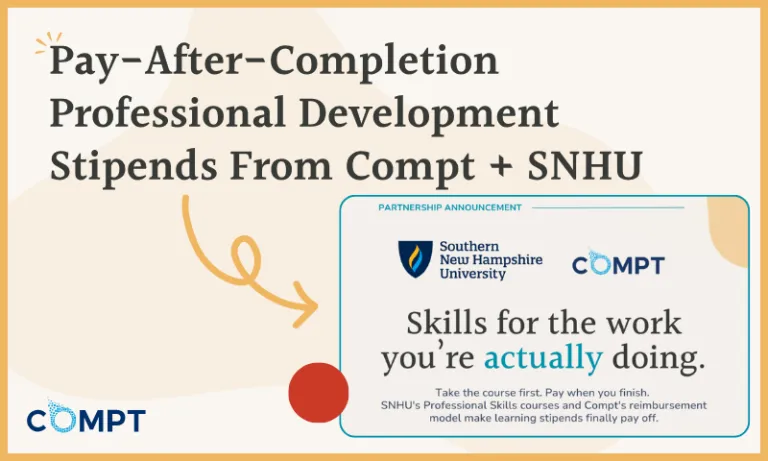 Pay-After-Completion Professional Development Stipends Compt + SNHU