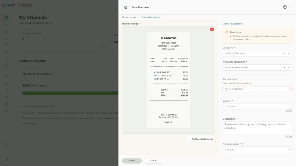 Compt LSA & Stipend Management: Automated Tax & Reporting | Compt